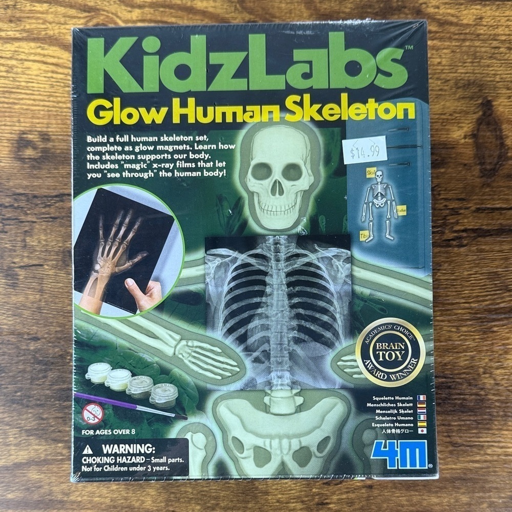 KidzLabs Glow Human Skeleton Kit Game- NWT - Unopened Package